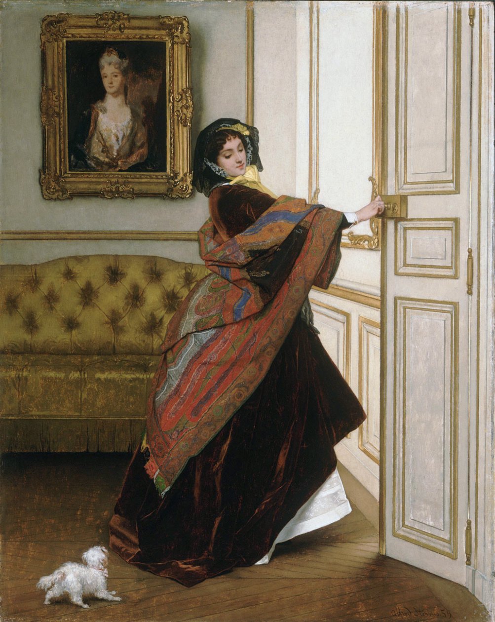 Benimle çıkar mısın Fido by Alfred Emile Stevens