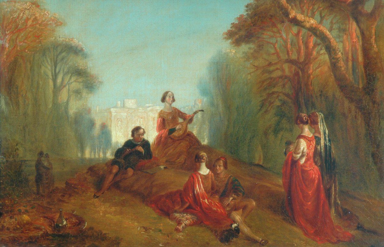 Parktaki Figürler by Alfred Woolmer