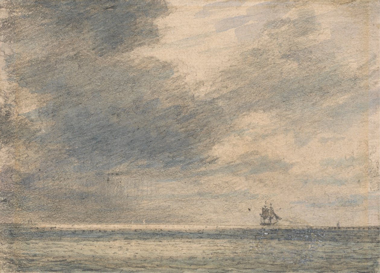 Denizde Akşam by Alfred Abram Constable