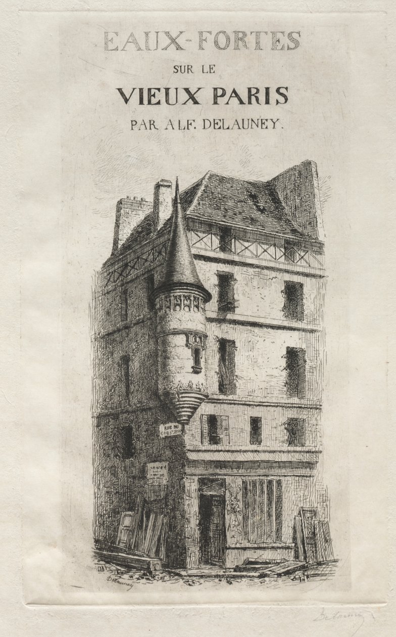 Rue de coq Saint-Jean taret by Alfred Alexandre Delauney