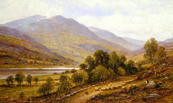 Snowdonia (olası Gwynant Gölü) by Alfred Augustus Glendening