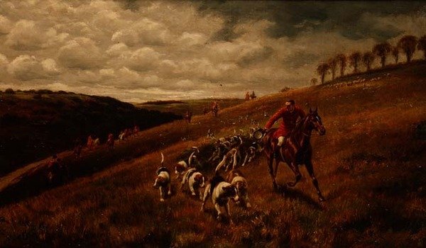 Onları kapatmak (tuval üzerine yağlı boya) by Alfred Charles Havell