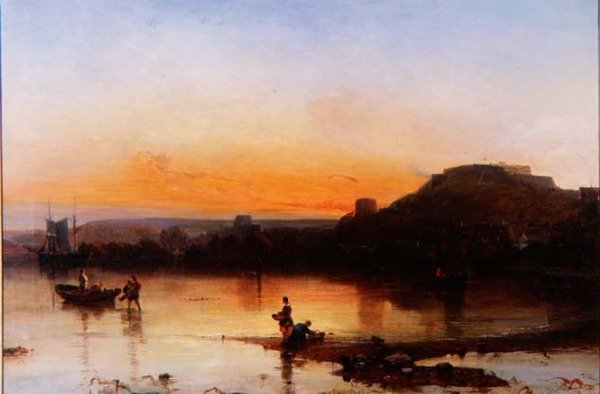 Gün batımında Fort Regent by Alfred Clint
