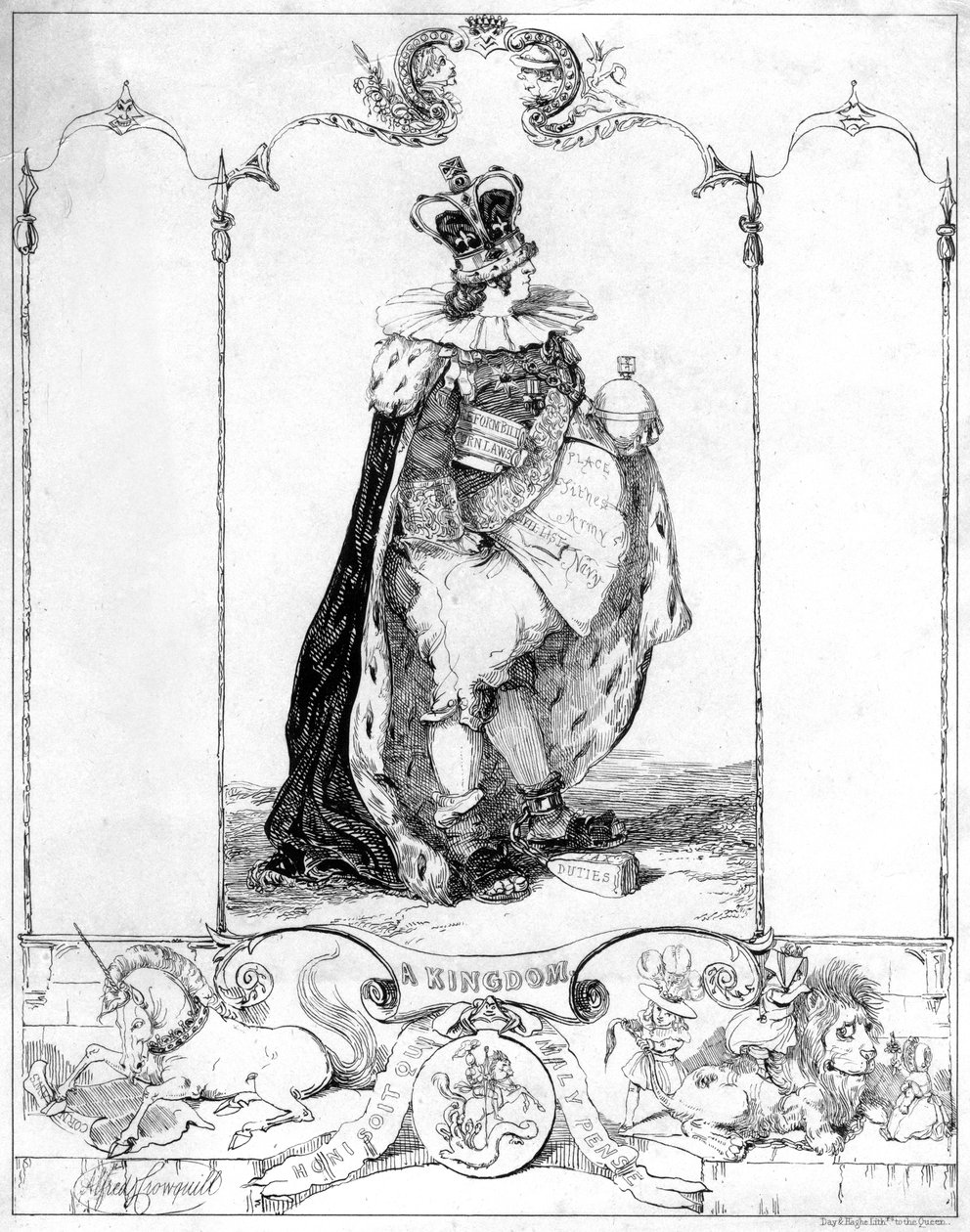 Bir Krallık, 19. yüzyıl. by Alfred Crowquill