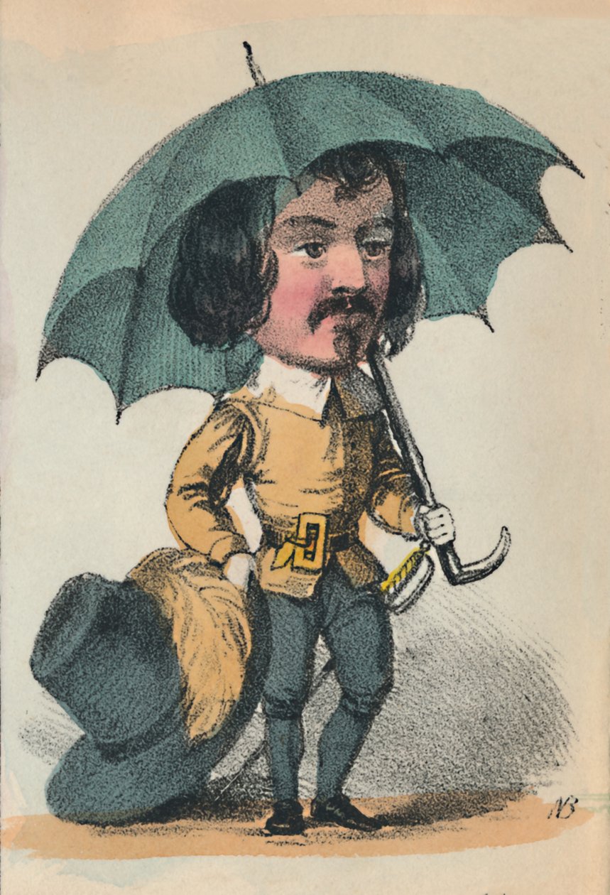 Cromwell, 1856 by Alfred Crowquill
