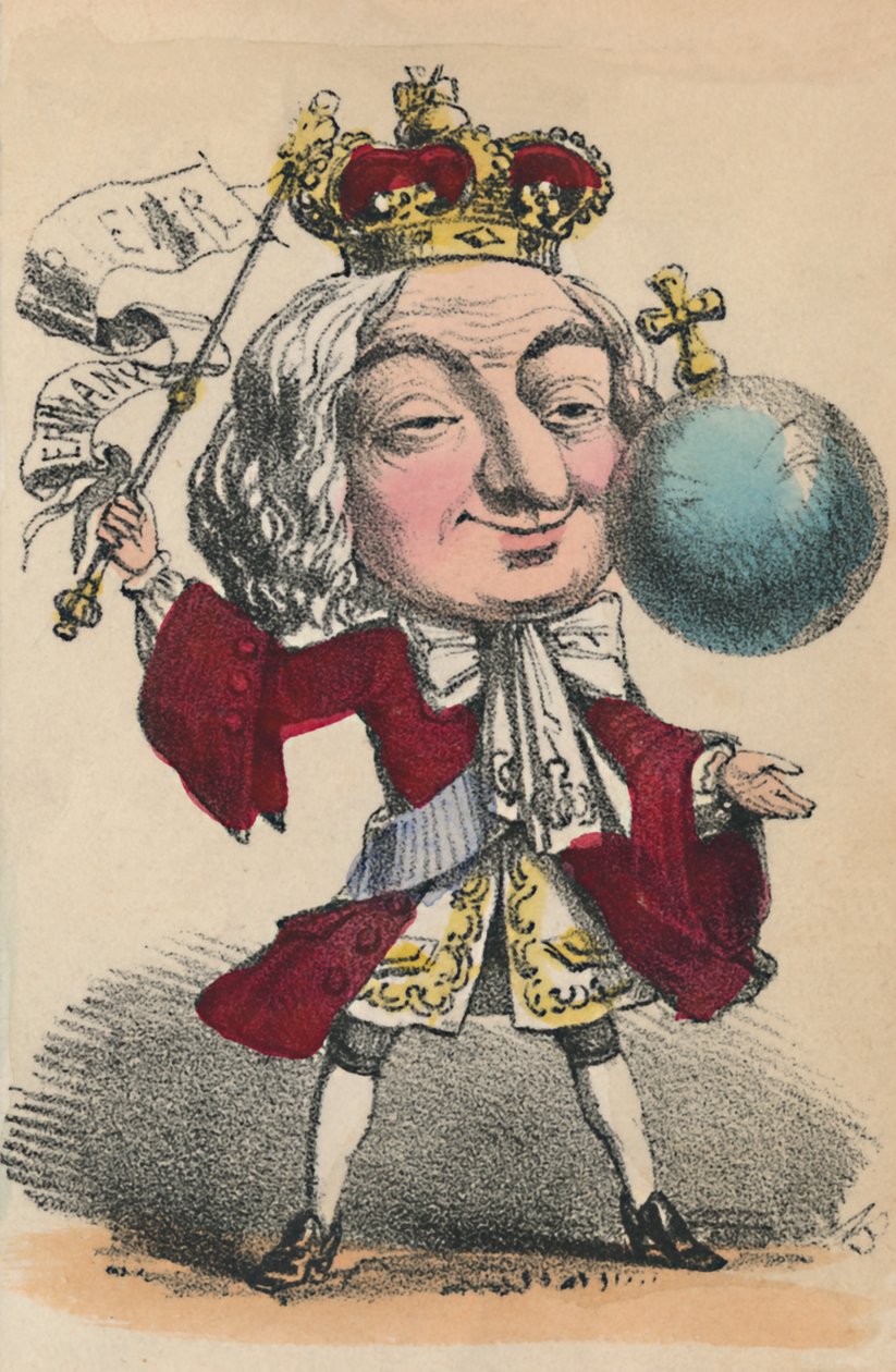 George II, 1856 by Alfred Crowquill