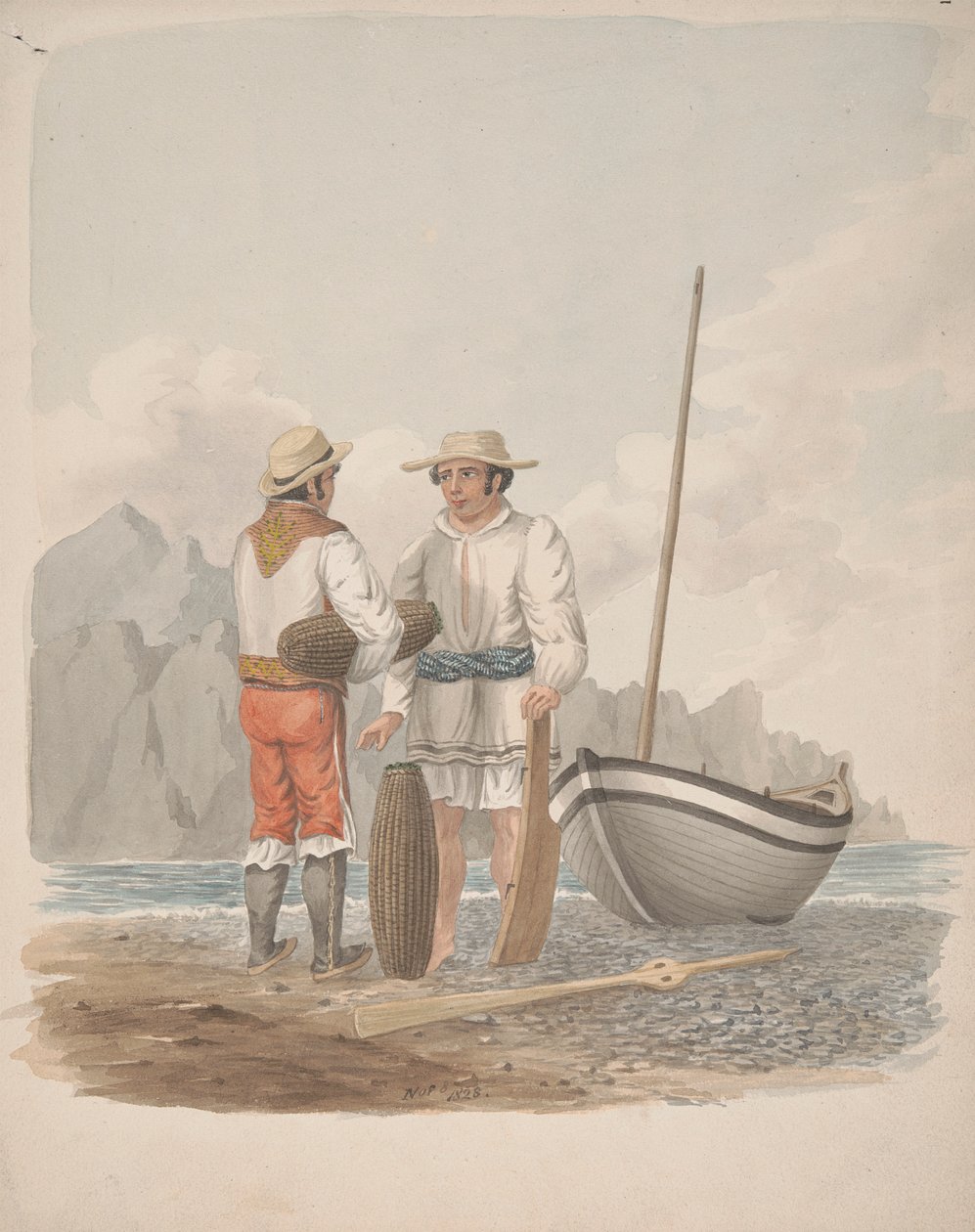 Kayıkçı ve Garachics'li Medianero, Tenerife by Alfred Diston