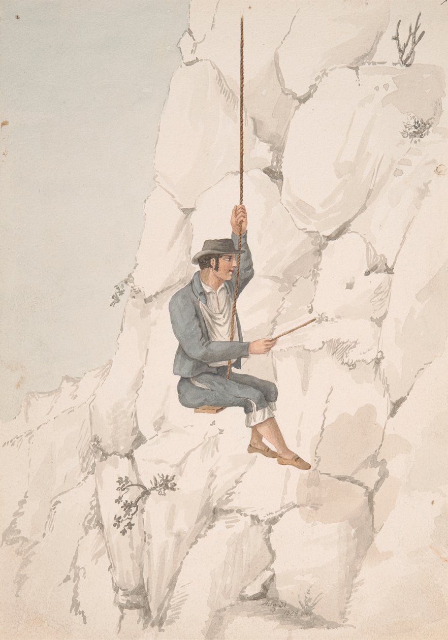 Gomero, Orchilla Toplayıcı by Alfred Diston
