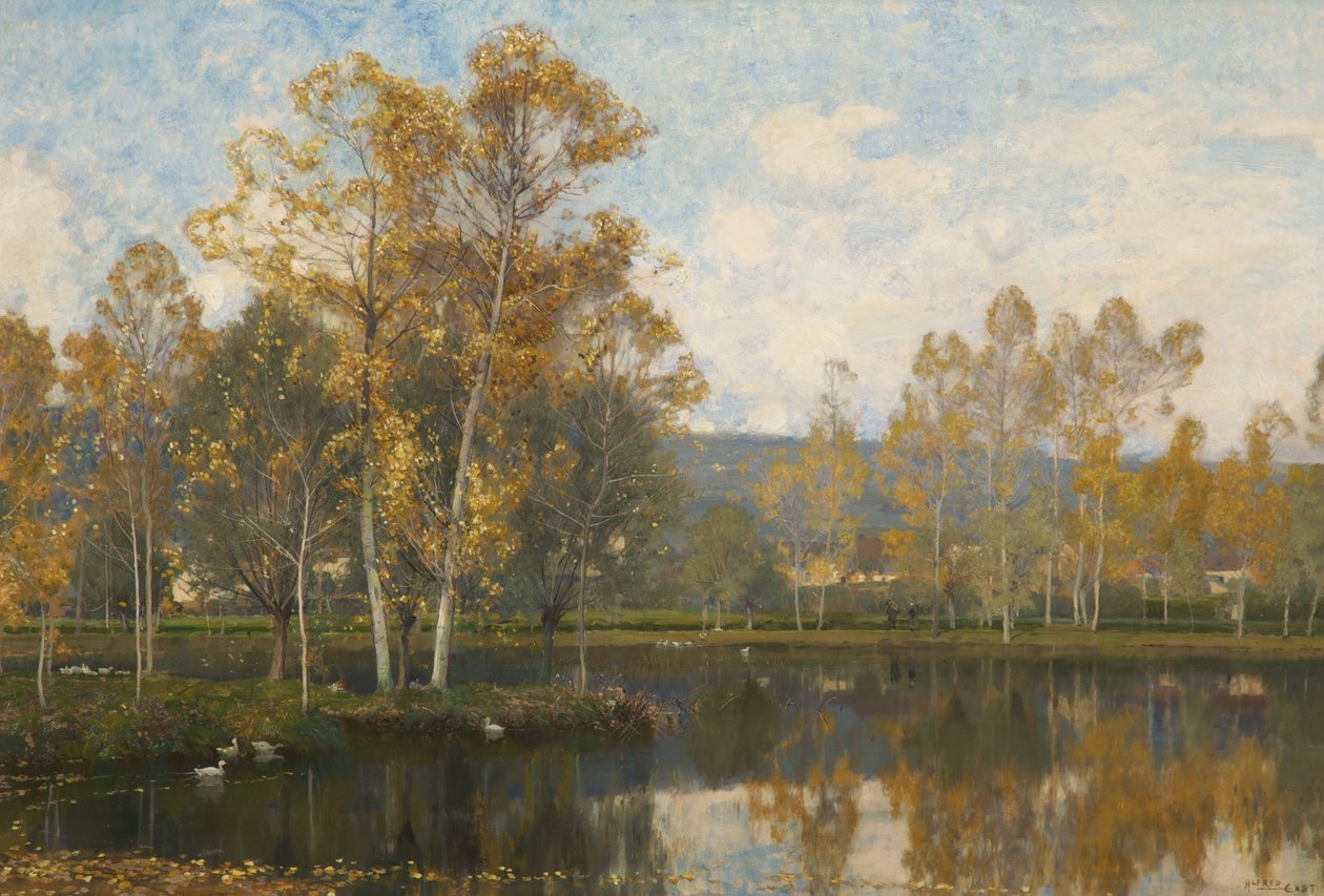 Uykulu Nehir Somme by Alfred East