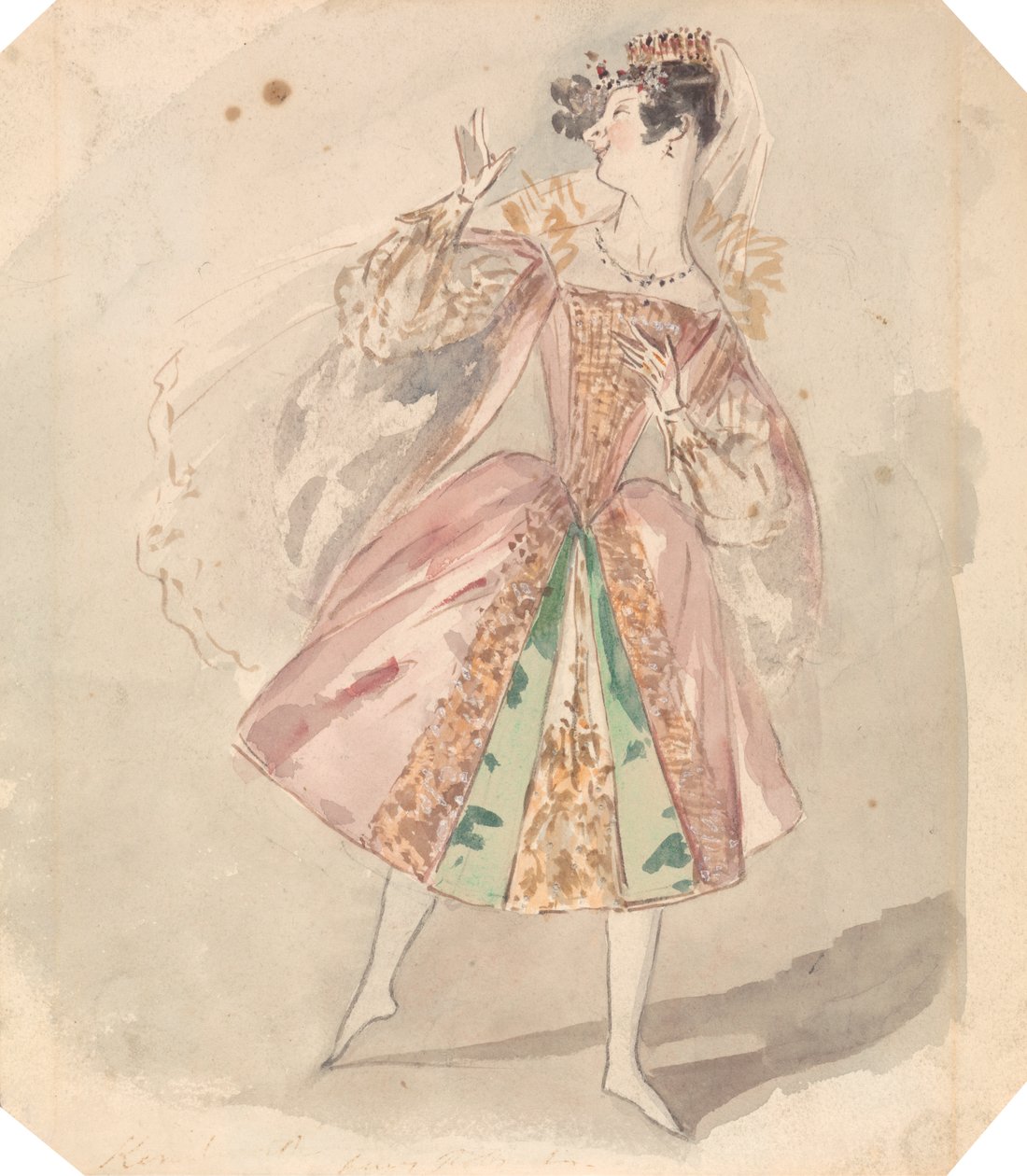 Bir dansçı by Alfred Edward Chalon