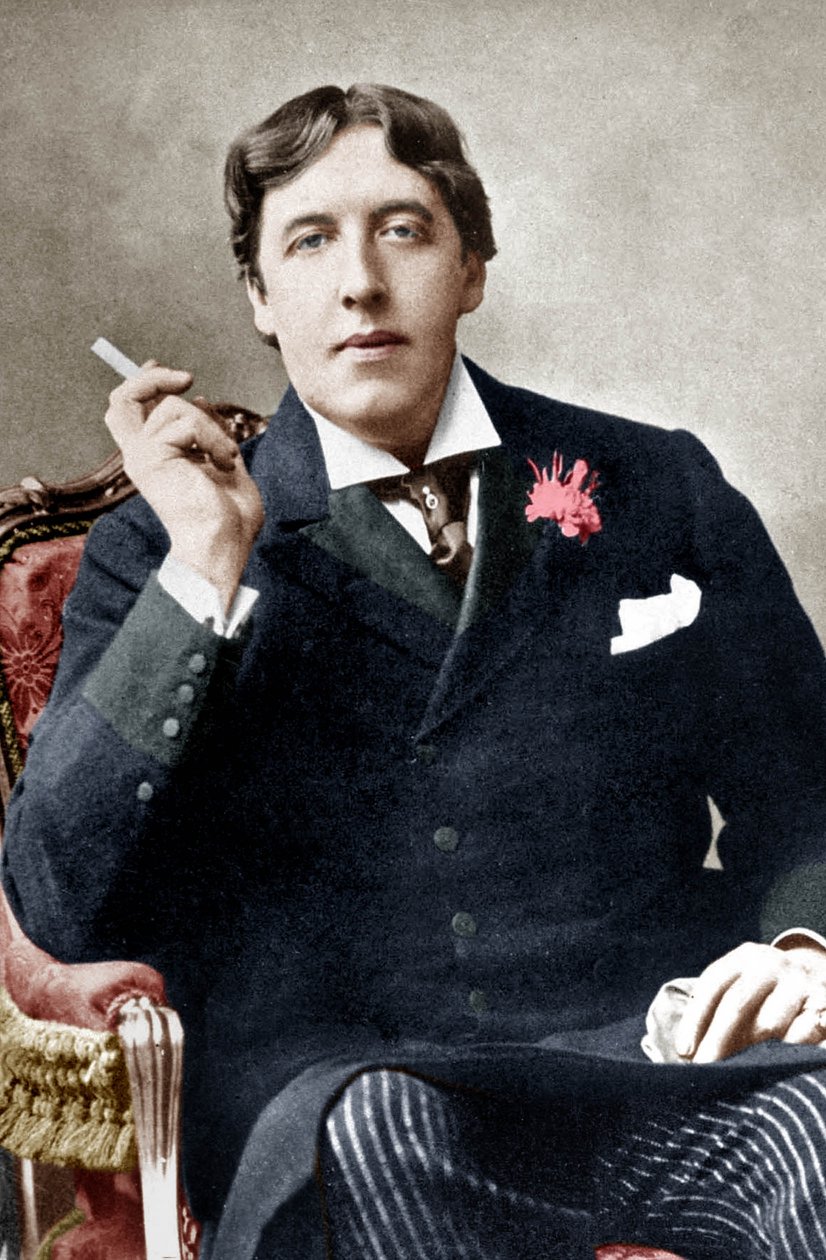 Oscar Wilde, c. 1892 (s/b fotoğraf) by Alfred Ellis and Walery