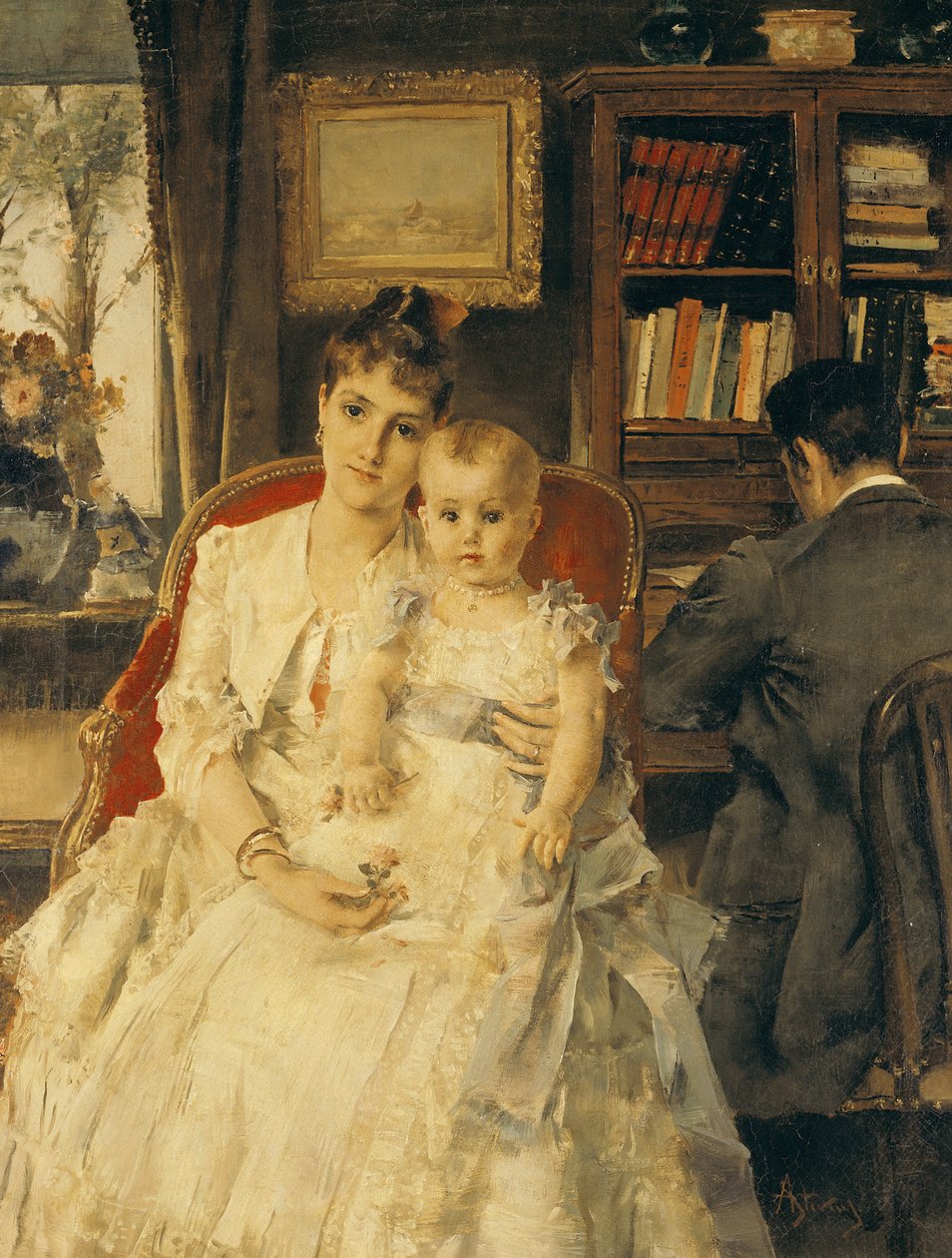 Tüm Mutluluk (Aile Sahnesi) c.1880 by Alfred Emile Stevens