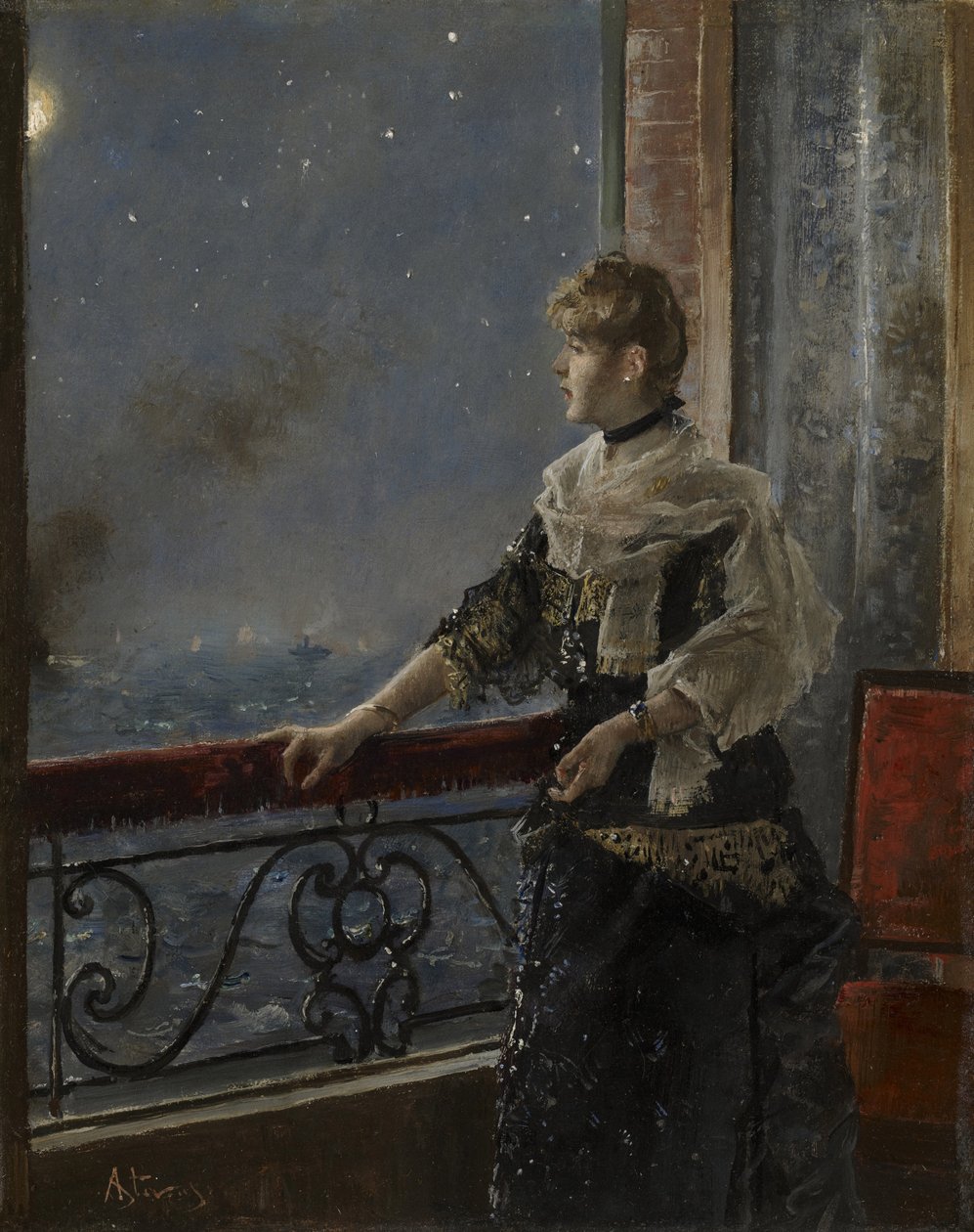 Ay ışığı by Alfred Emile Stevens