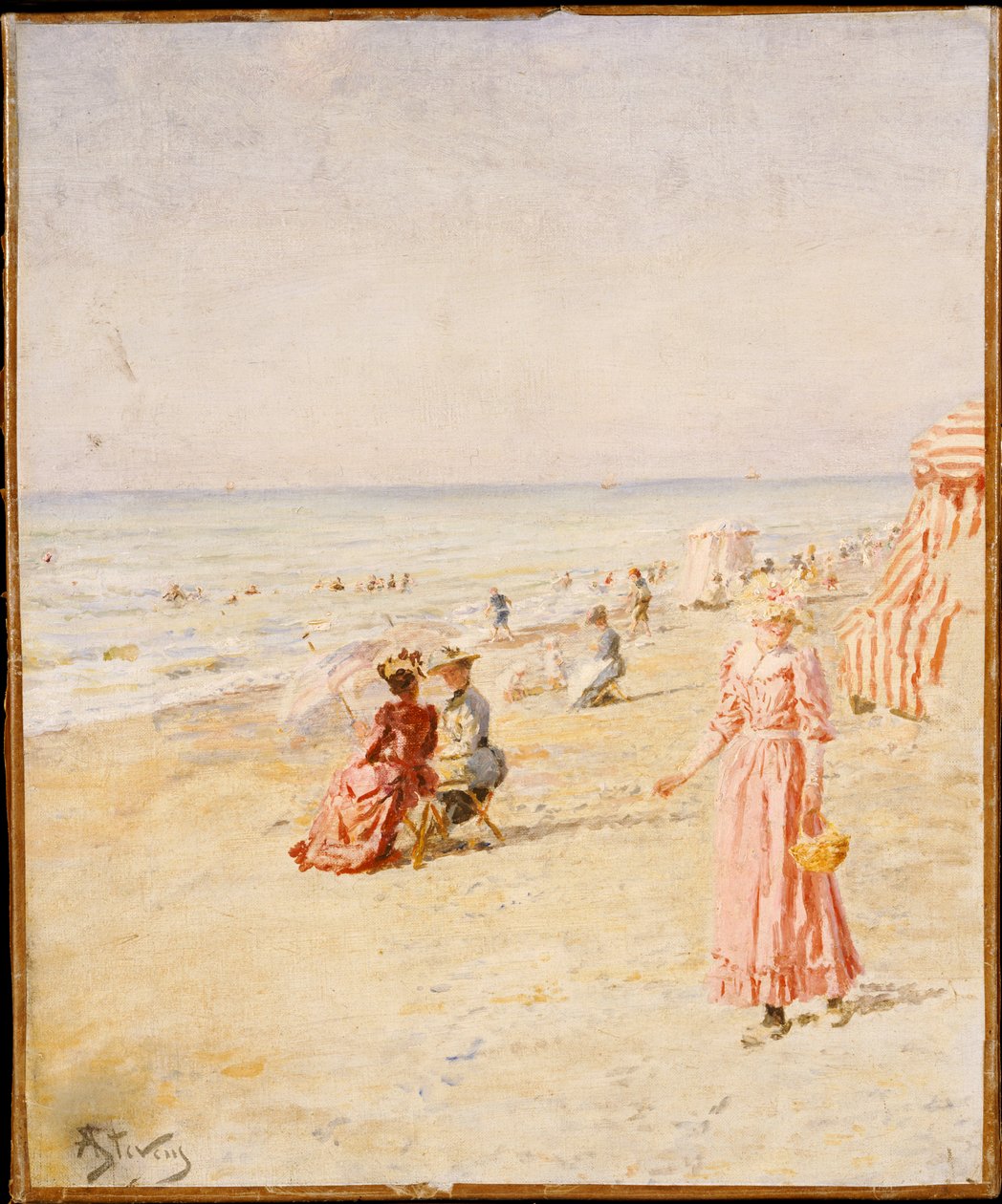 Plaj, Ostende by Alfred Emile Stevens