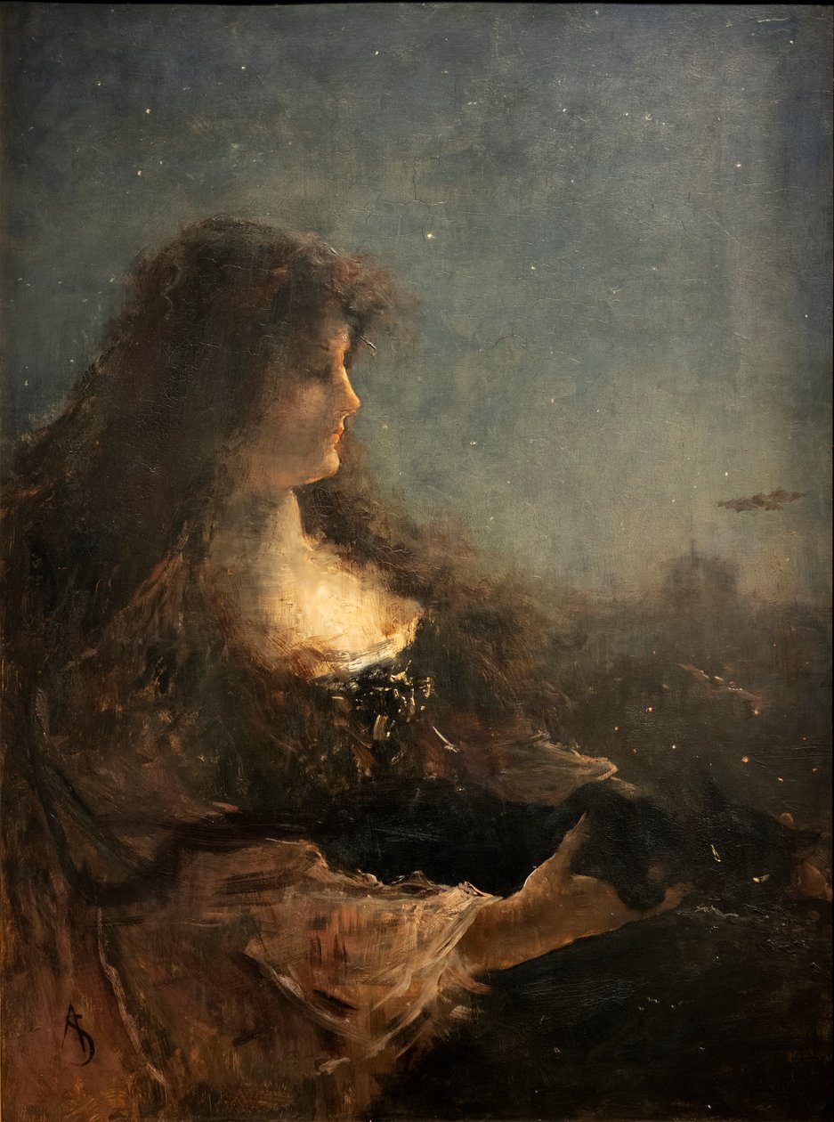 Gece, yak. 19. yüzyıl (resim) by Alfred Emile Stevens