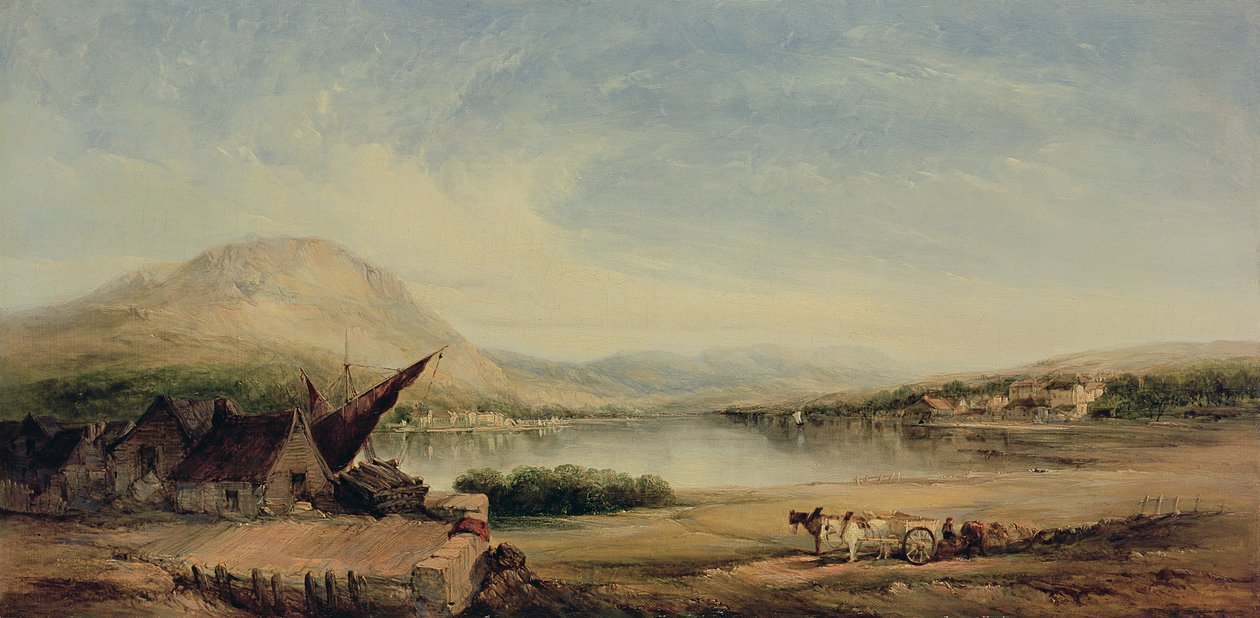 Lakeside View, 19. yüzyıl by Alfred Gomersal Vickers