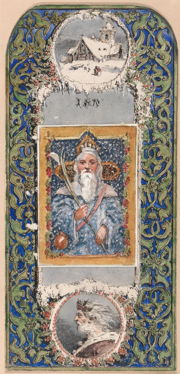Takvim Tasarımı - Ocak by Alfred Henry Forrester