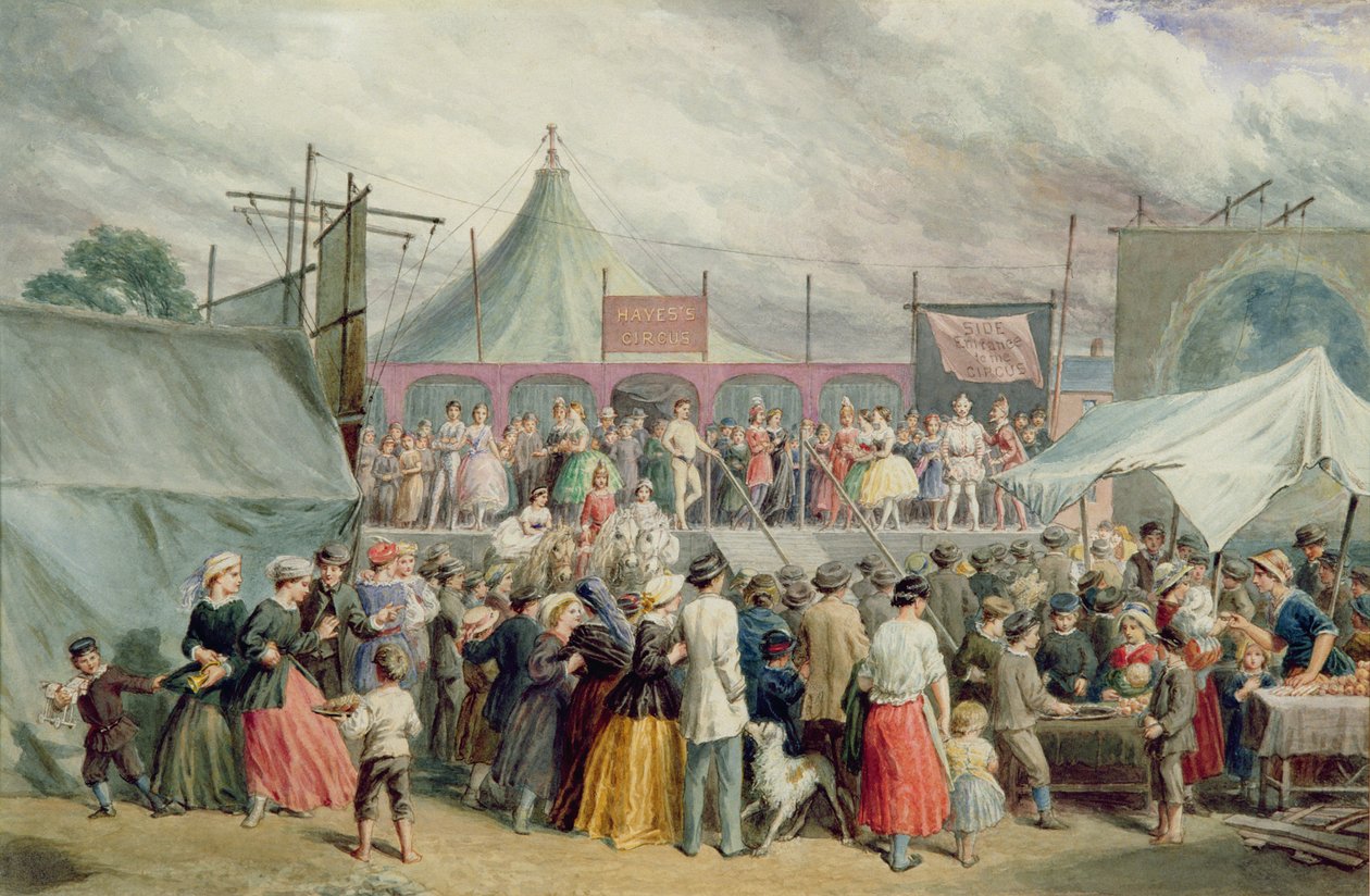 Sirk ziyareti, 1885 dolayları by Alfred Hunt