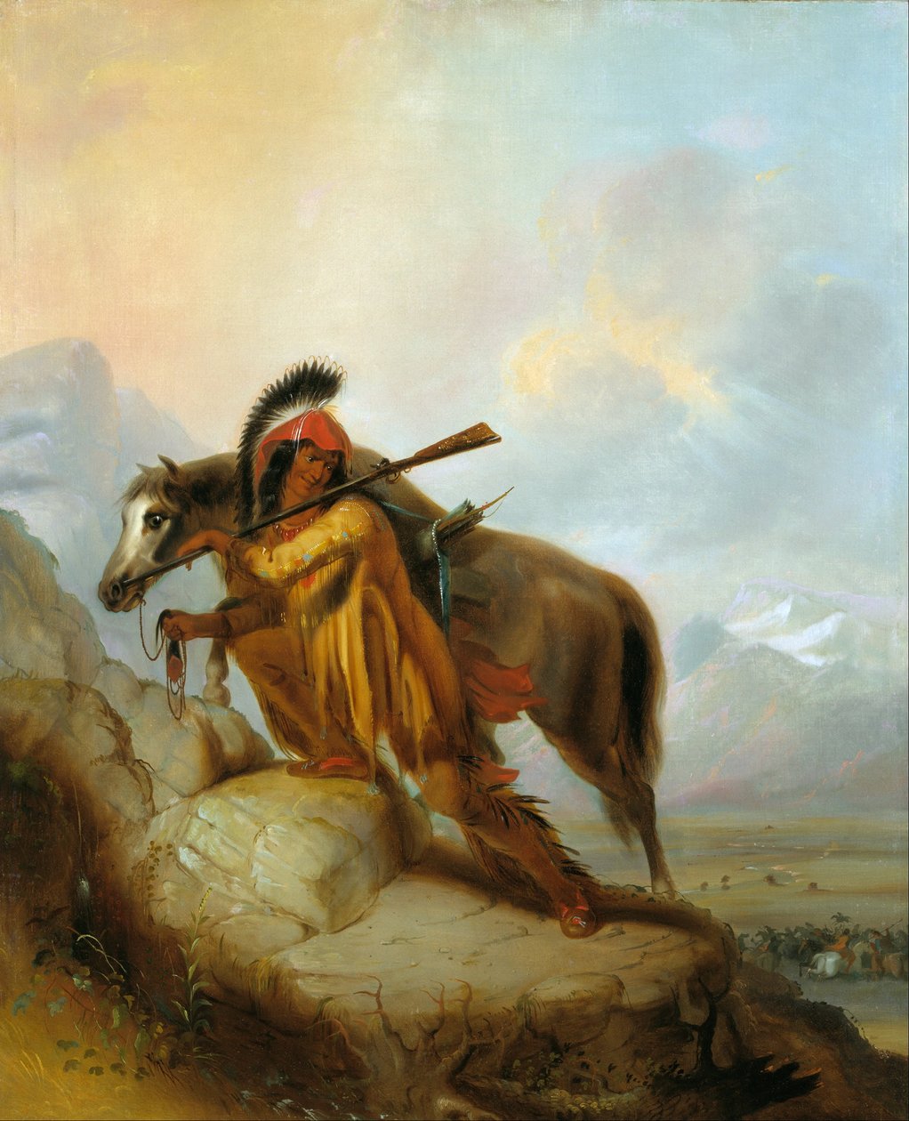 kafa derisi by Alfred Jacob Miller