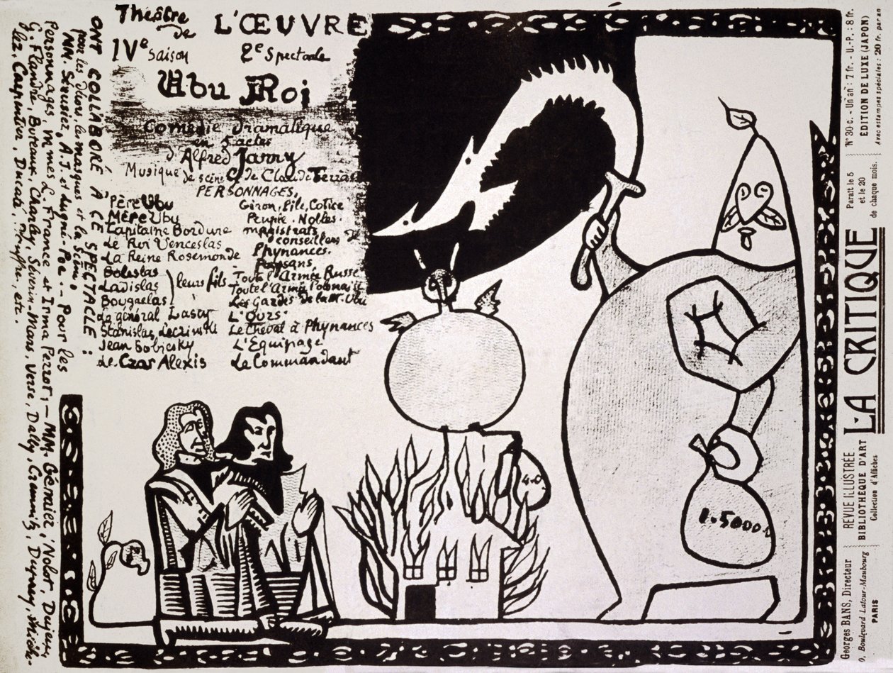 Ubu kral. 1896 (afiş) by Alfred Jarry