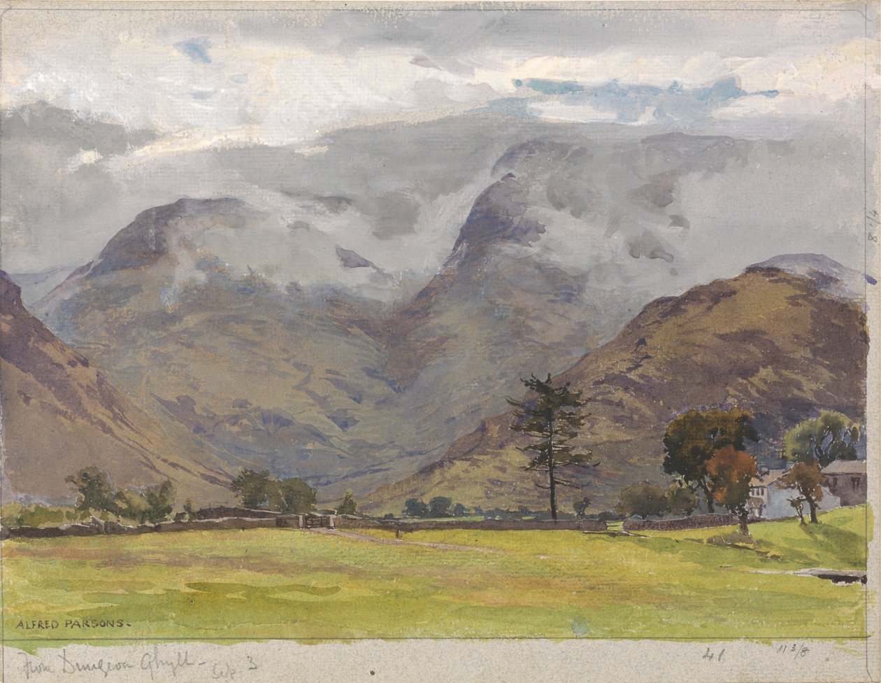 Dungeon Ghyll'den by Alfred Parsons