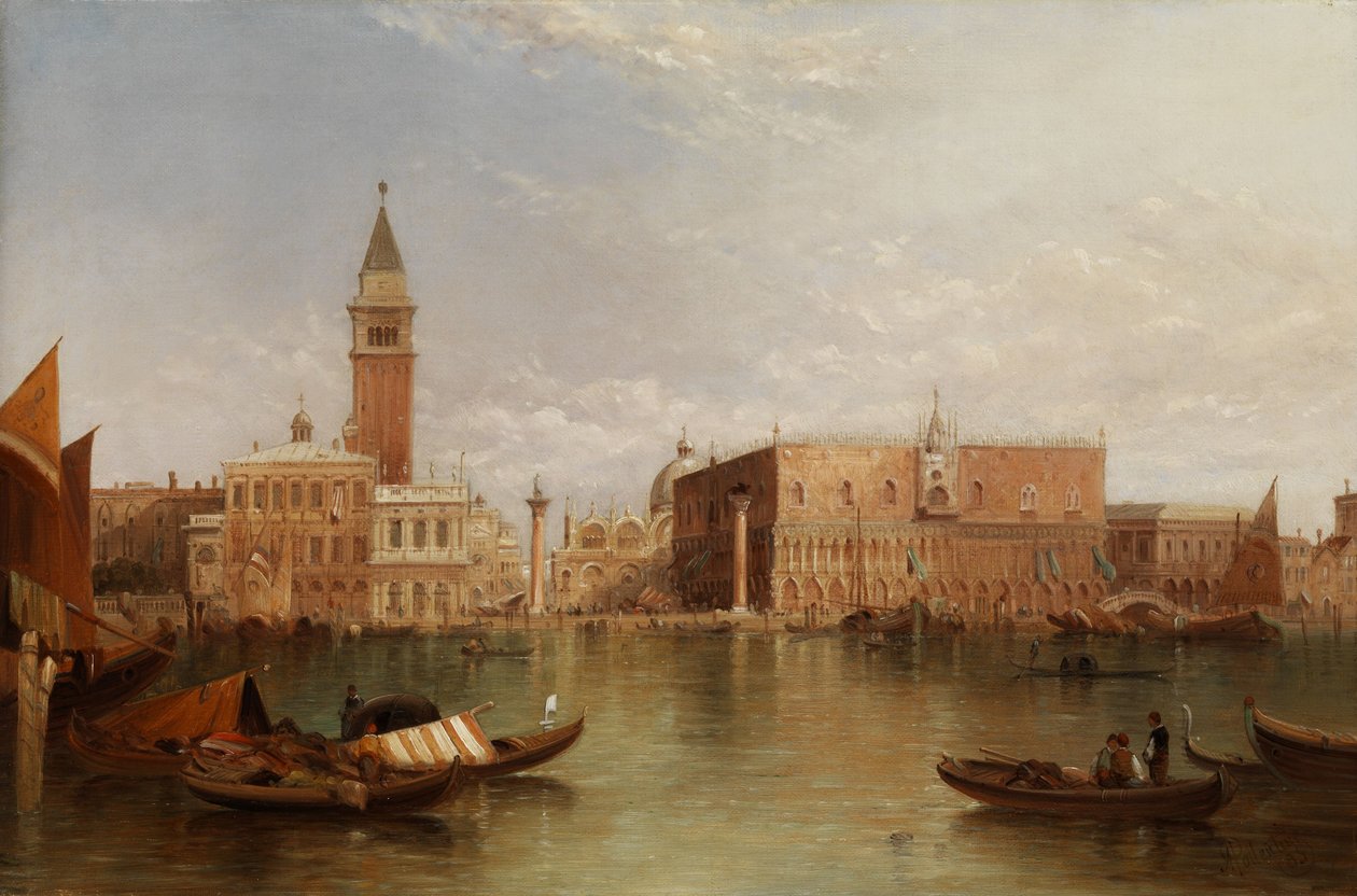 Venedik manzarası by Alfred Pollentine