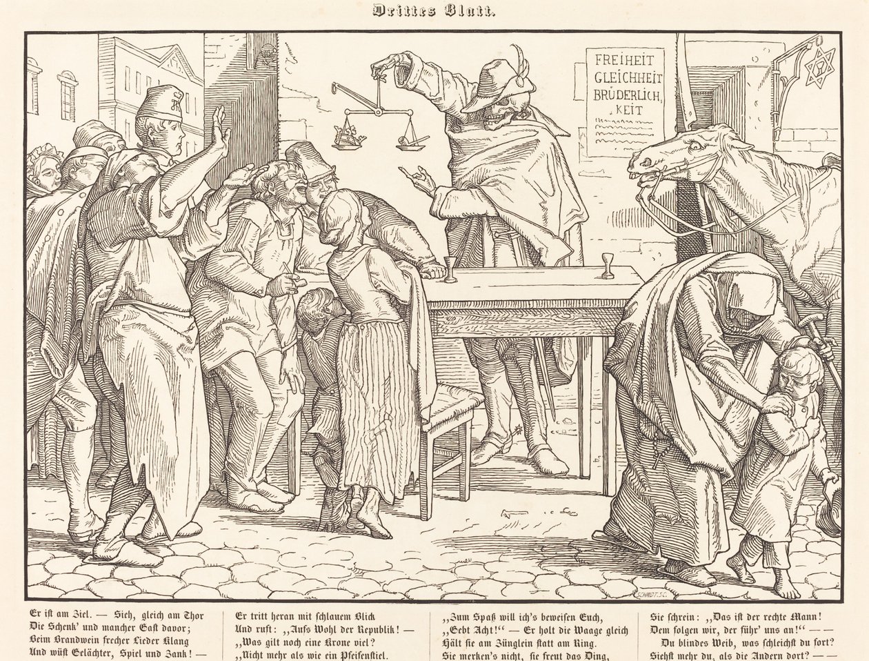 Ayrıca bir Ölüm Dansı III by Alfred Rethel