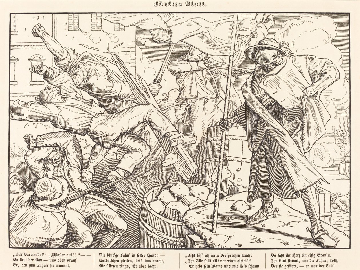 Ayrıca bir Ölüm Dansı V by Alfred Rethel