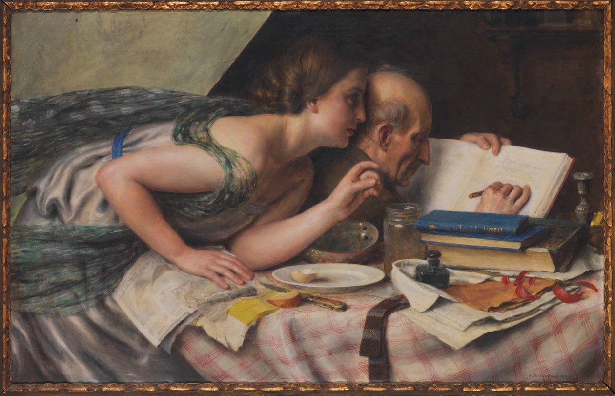 Şair ve ilham perisi, 1925. by Alfred Schwarzschild