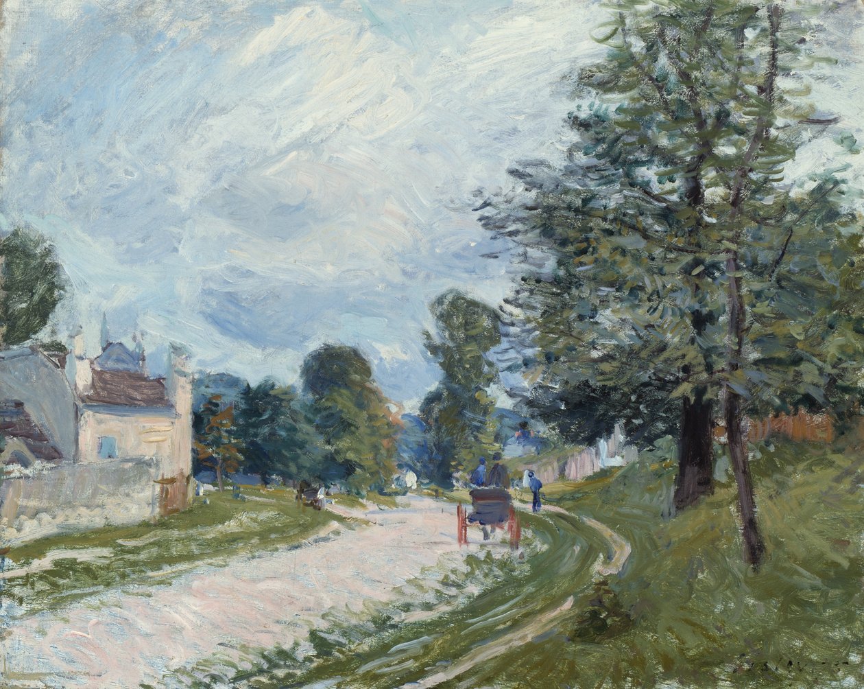 Yolda Bir Dönüş by Alfred Sisley