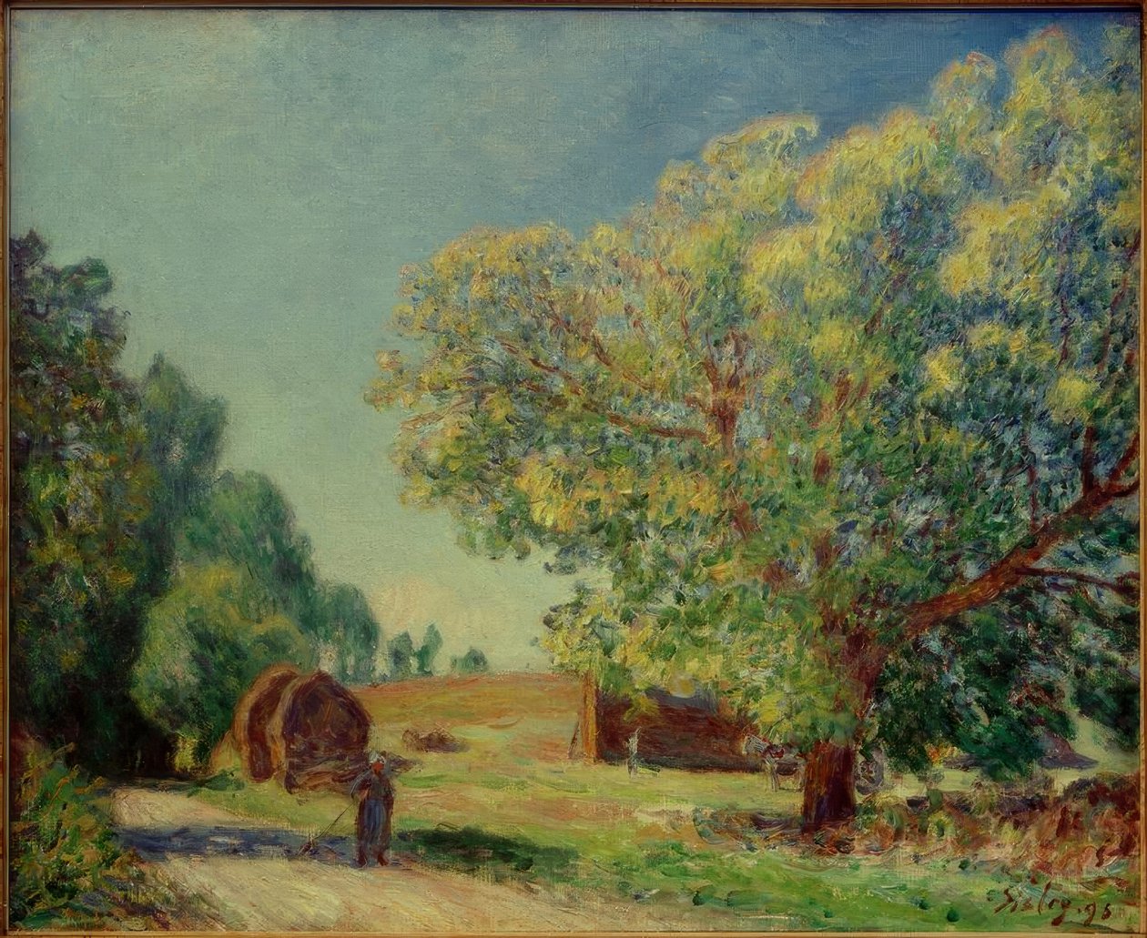 ormanın etrafında by Alfred Sisley