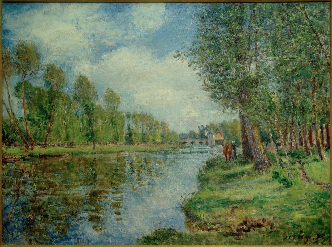 Loing Bankaları by Alfred Sisley