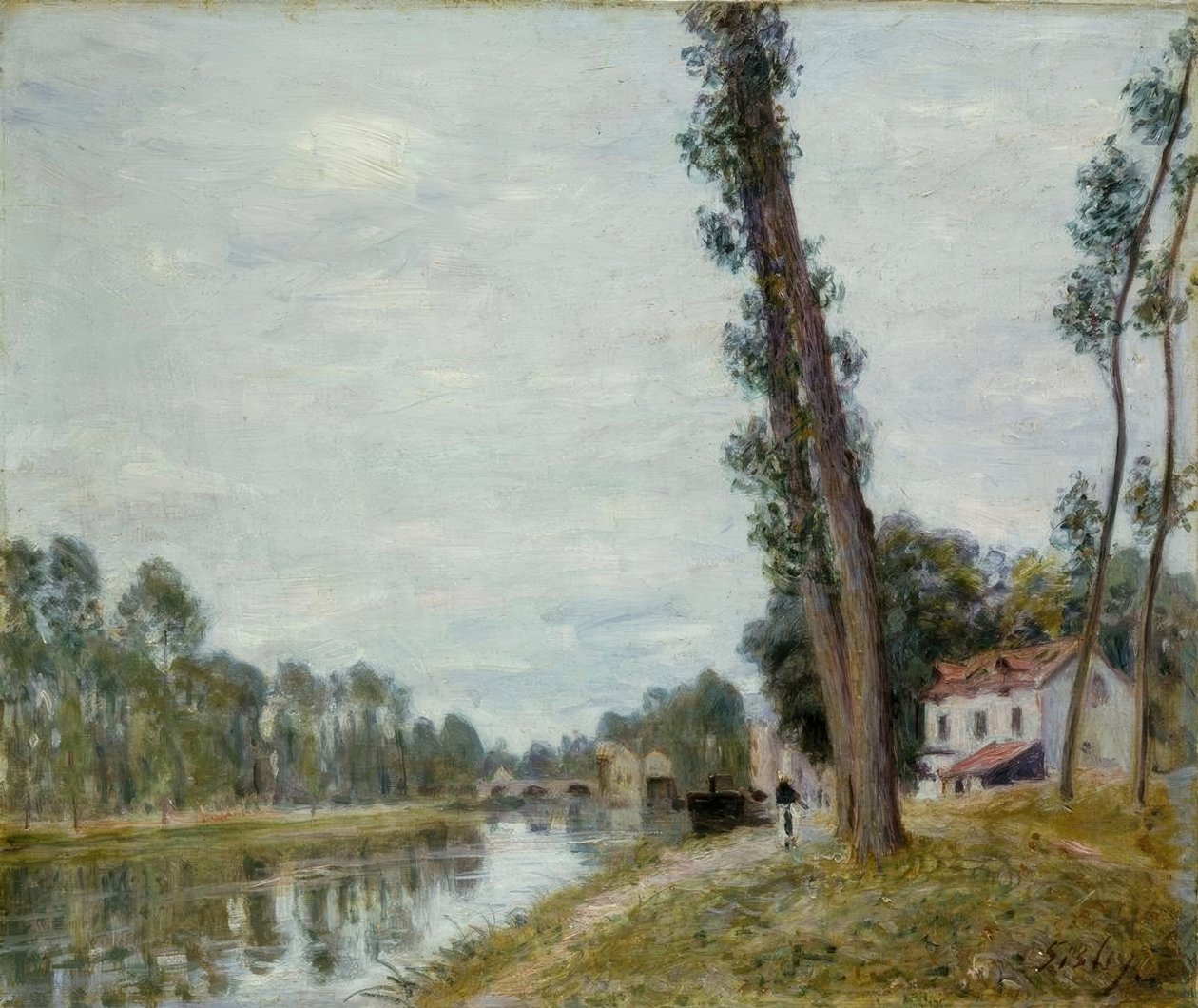 nehir manzarası by Alfred Sisley