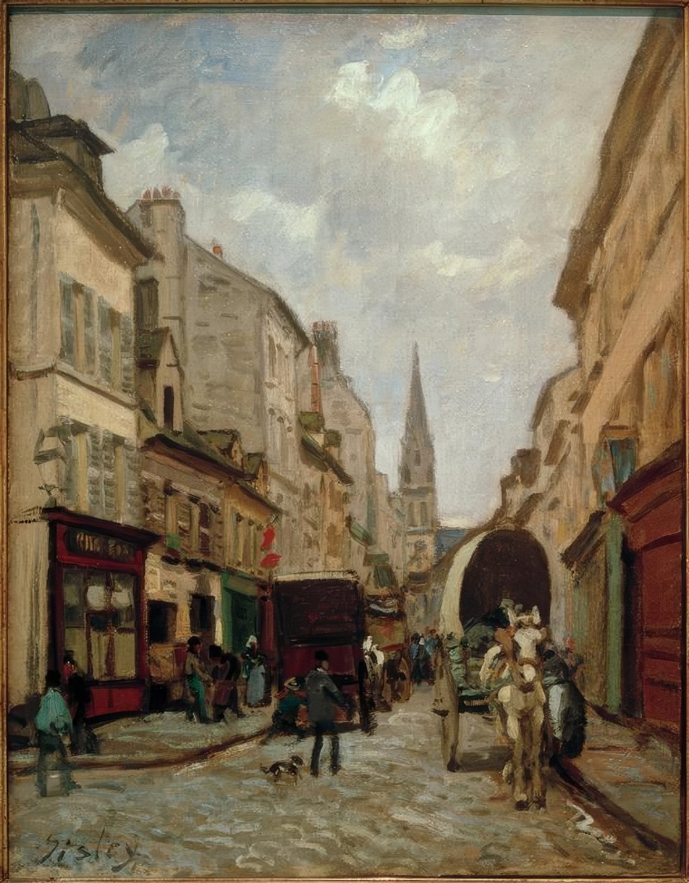 La Grande-Rue, Argenteuil by Alfred Sisley