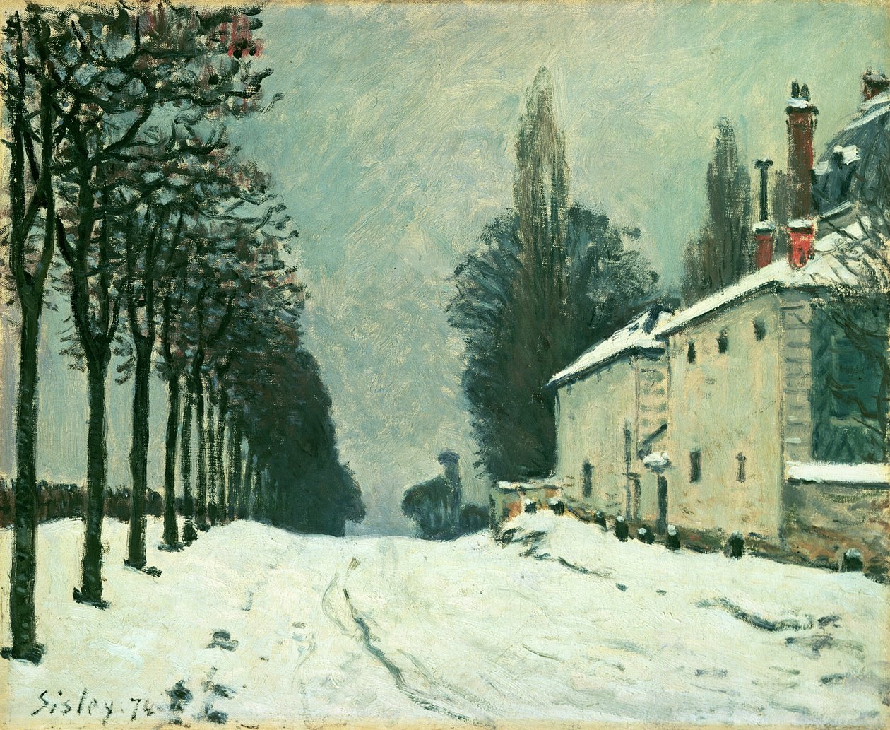 ಲಾ ರೂಟ್ ಡಿ ಲೌವೆಸಿನ್ನೆಸ್, ಚಳಿಗಾಲ, ಟರ್ಕಿಶ್ 1874 by Alfred Sisley