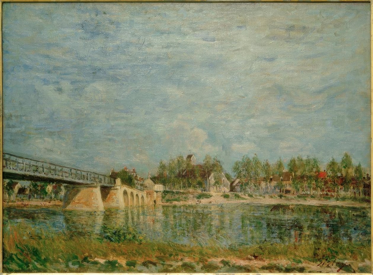 Saint-Mammès köprüsü by Alfred Sisley