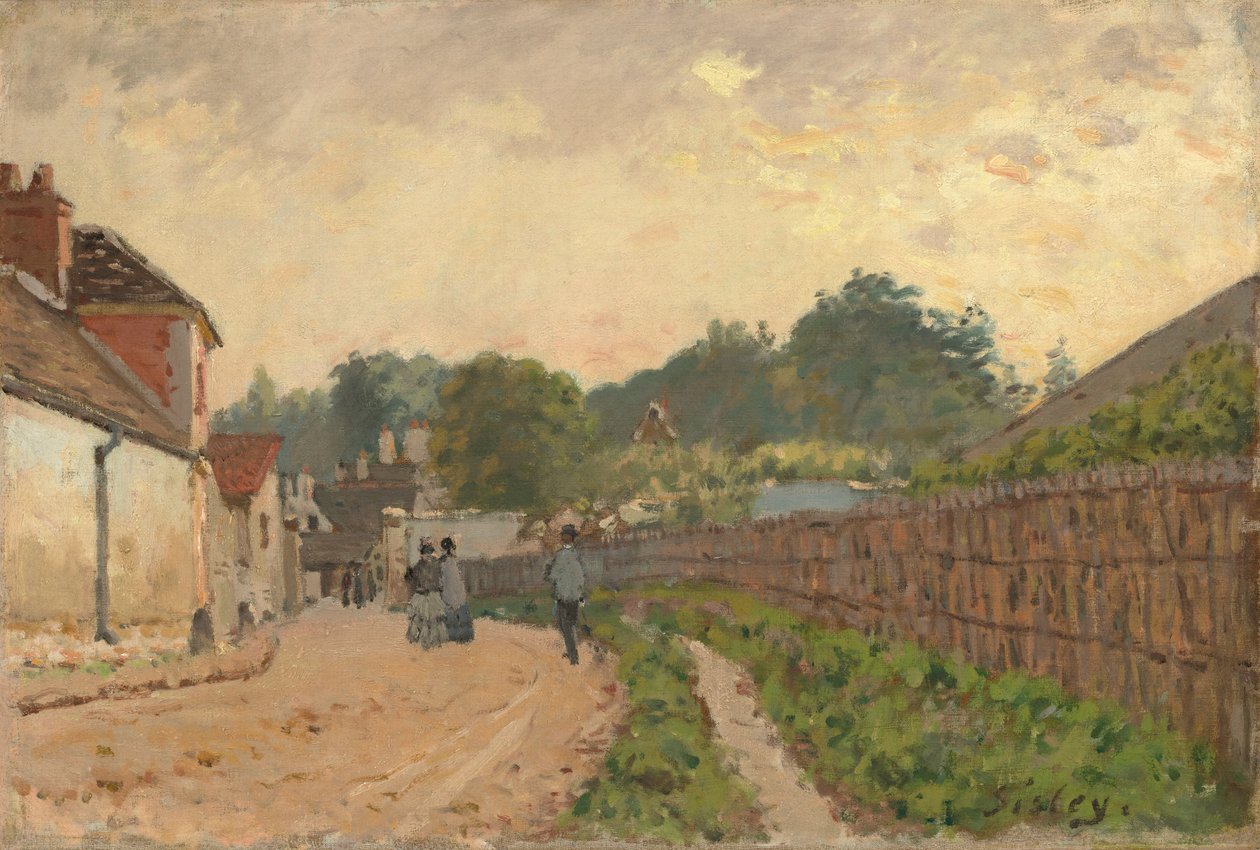 Marly-le-Roi, 1875 dolayları by Alfred Sisley