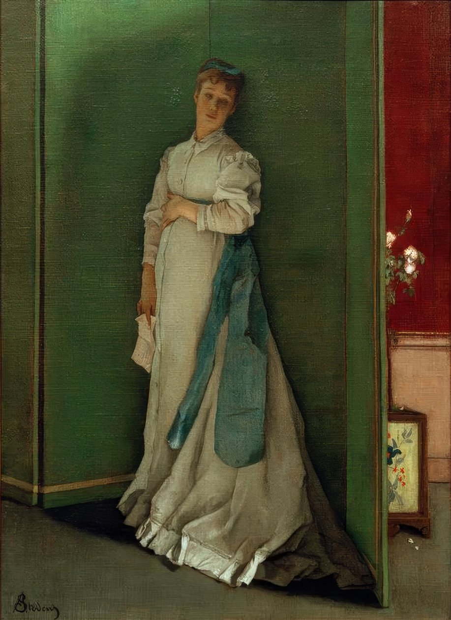 A. Stevens, dehşete düşmüş by Alfred Emile Stevens