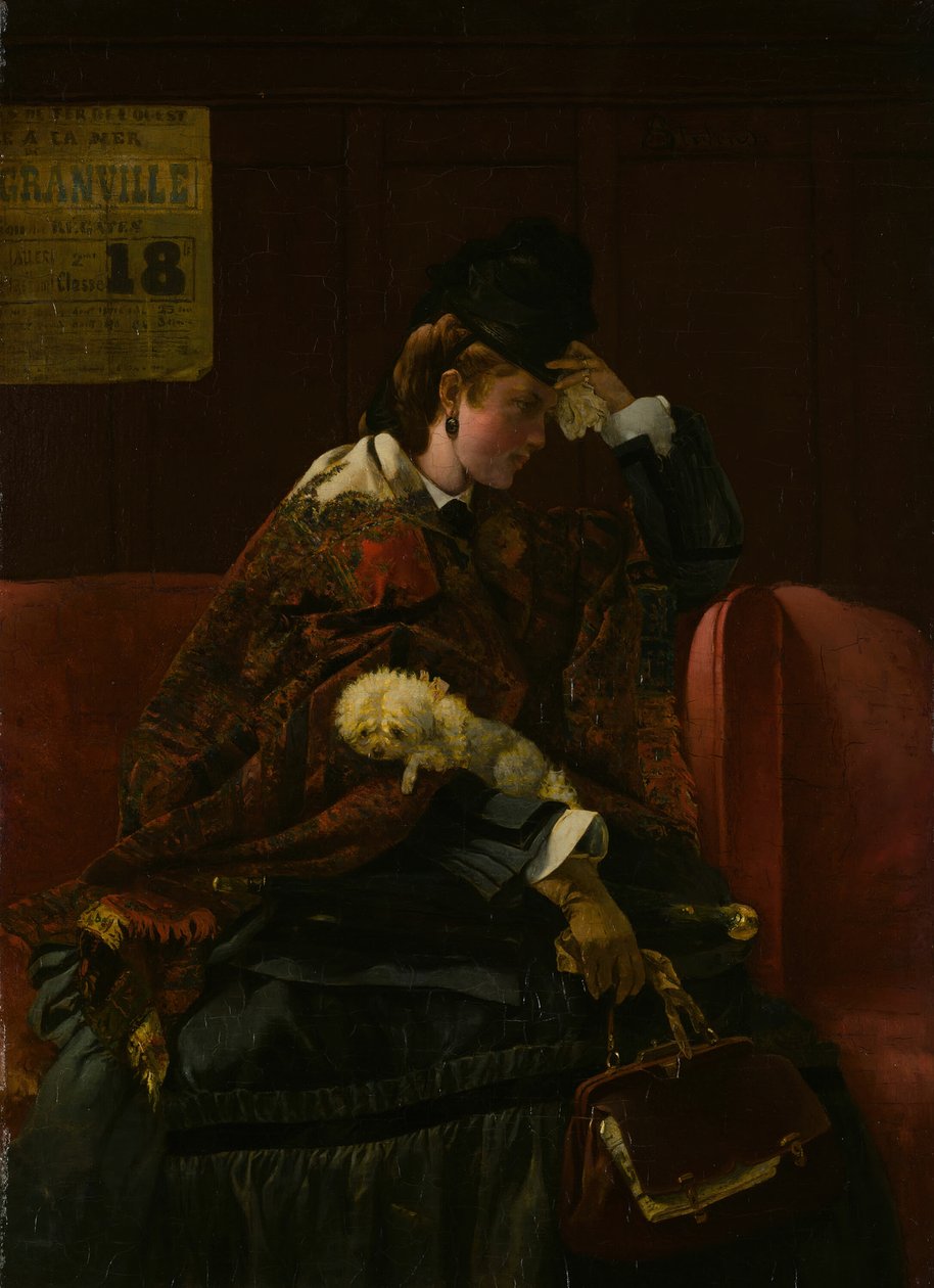Tren İstasyonunda, c. 1874. by Alfred Emile Stevens