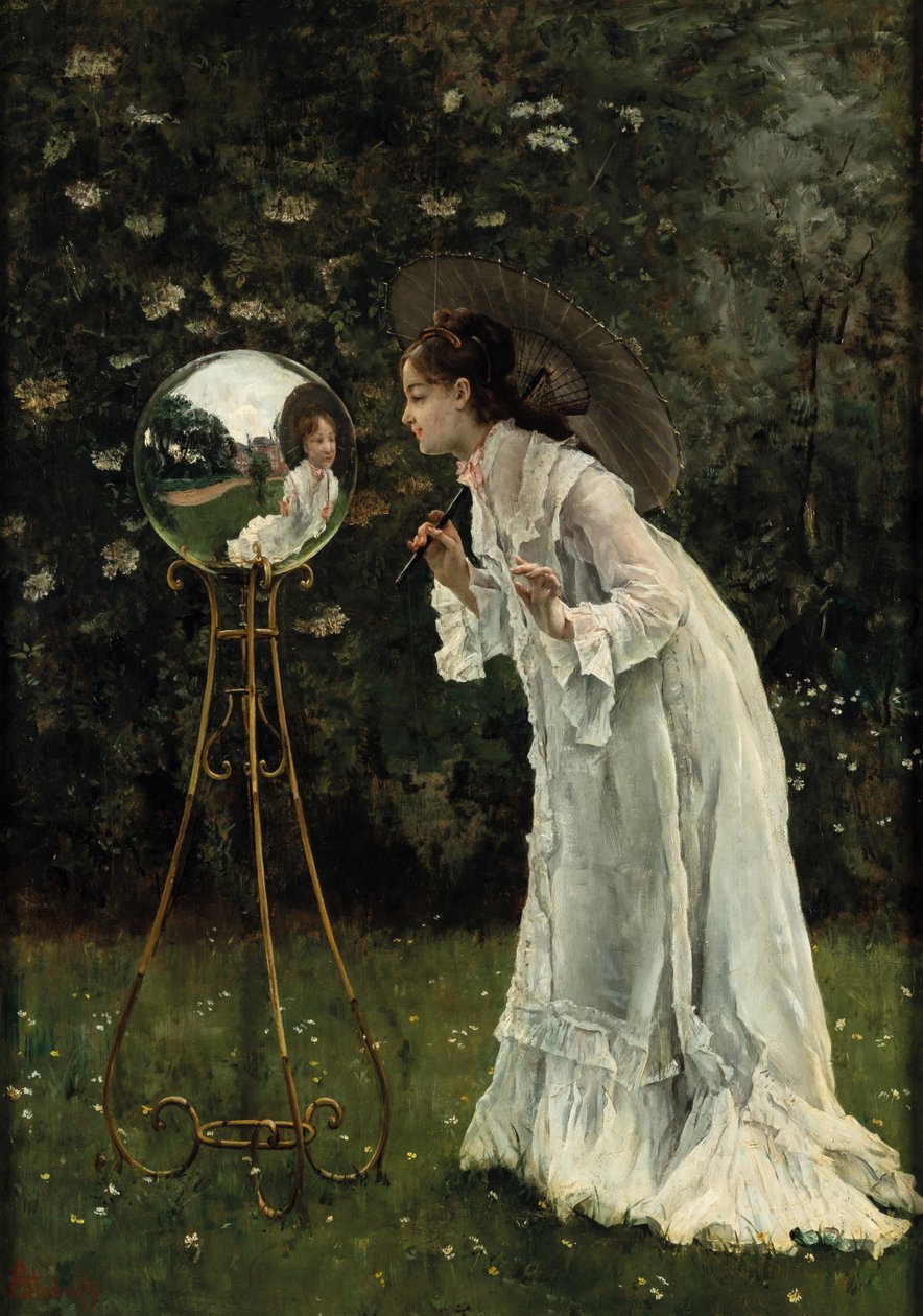 Gümüş Top. by Alfred Emile Stevens