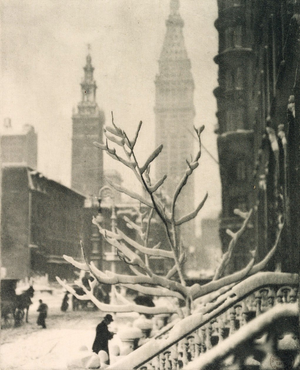 İki Kule - New York by Alfred Stieglitz