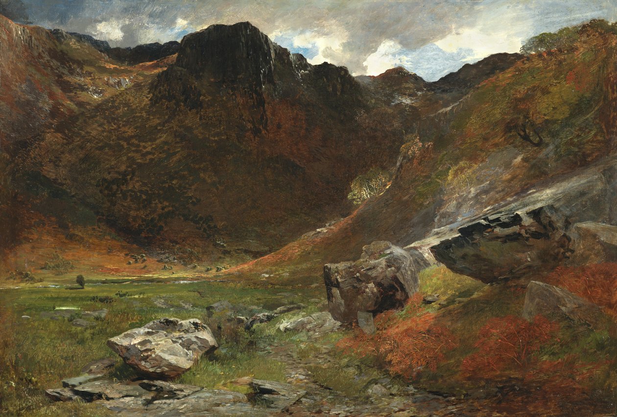 Doğadan Bir Bataklık Glen by Alfred William Hunt