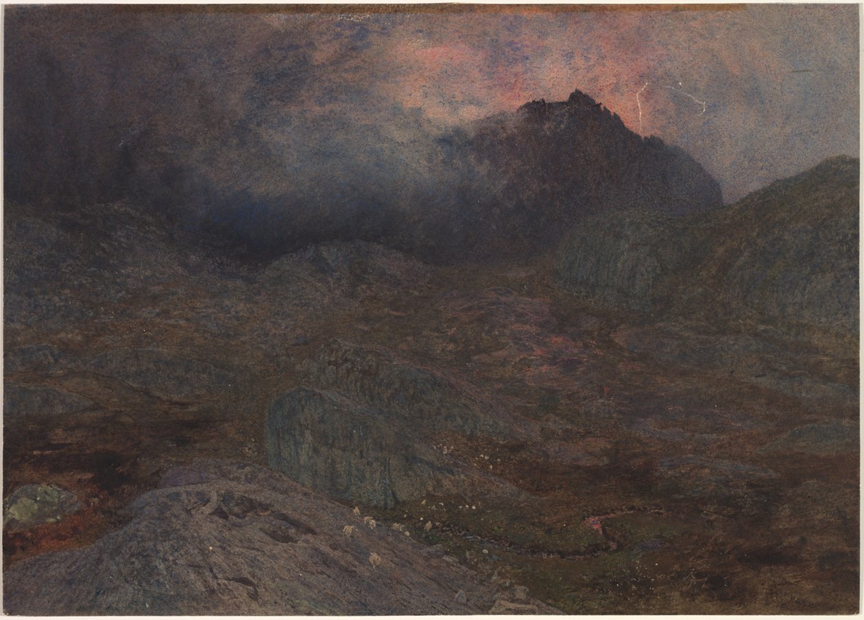 Cwm Trifaen, c. 1857. by Alfred William Hunt