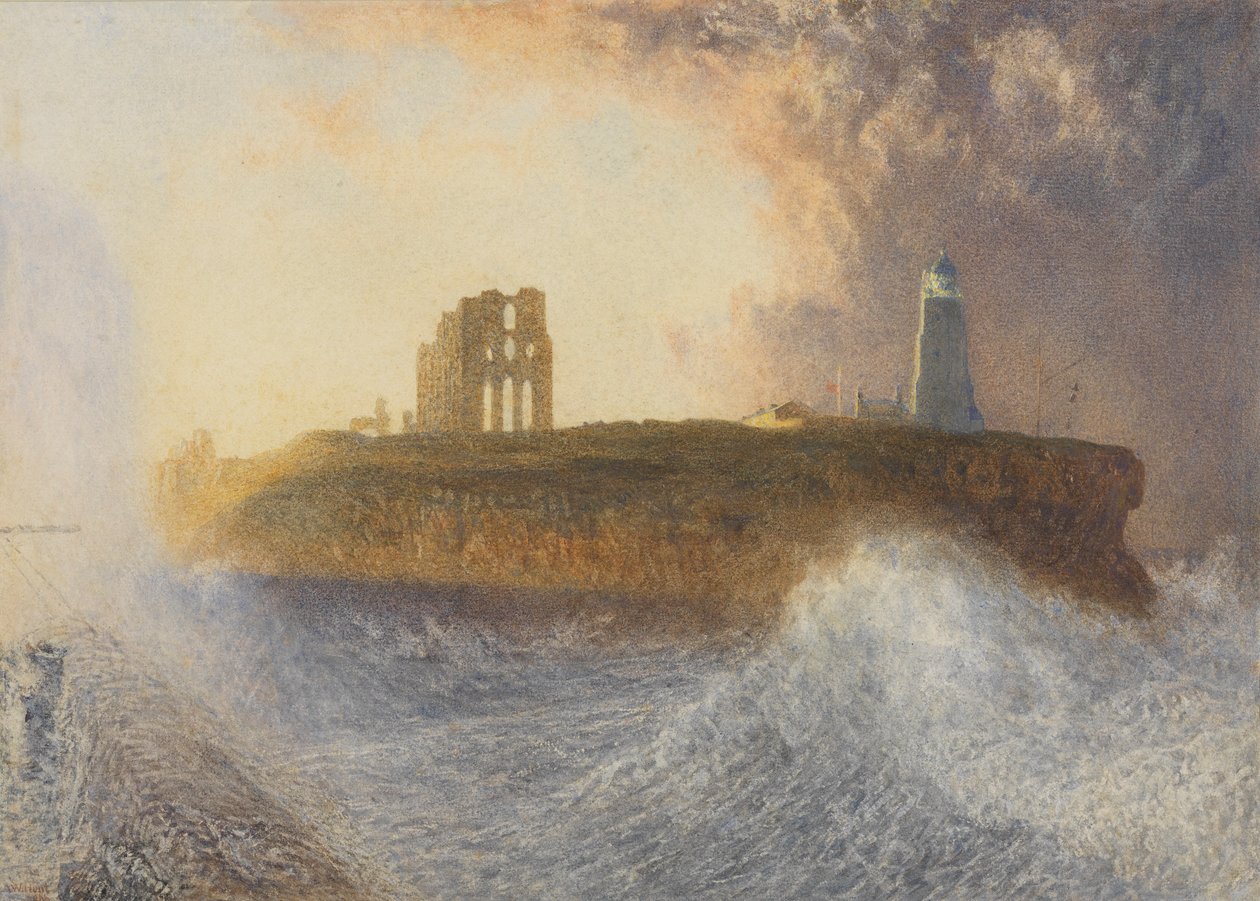 Tynemouth İskelesi: Kuzey-Doğu Rüzgarı, 1866 by Alfred William Hunt
