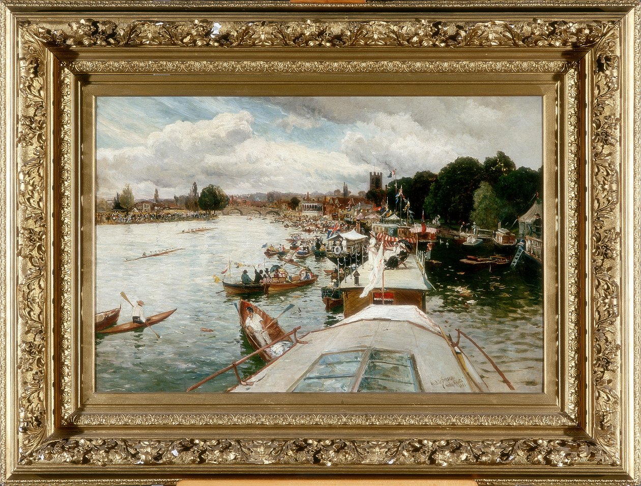 Henley Yarışı, 1881 by Alfred de Breanski