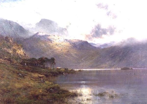Inversnaid yakınlarında, yağmurdan sonra by Alfred de Breanski