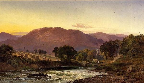Llangollen Geçidi yakınında, Kuzey Galler by Alfred de Breanski