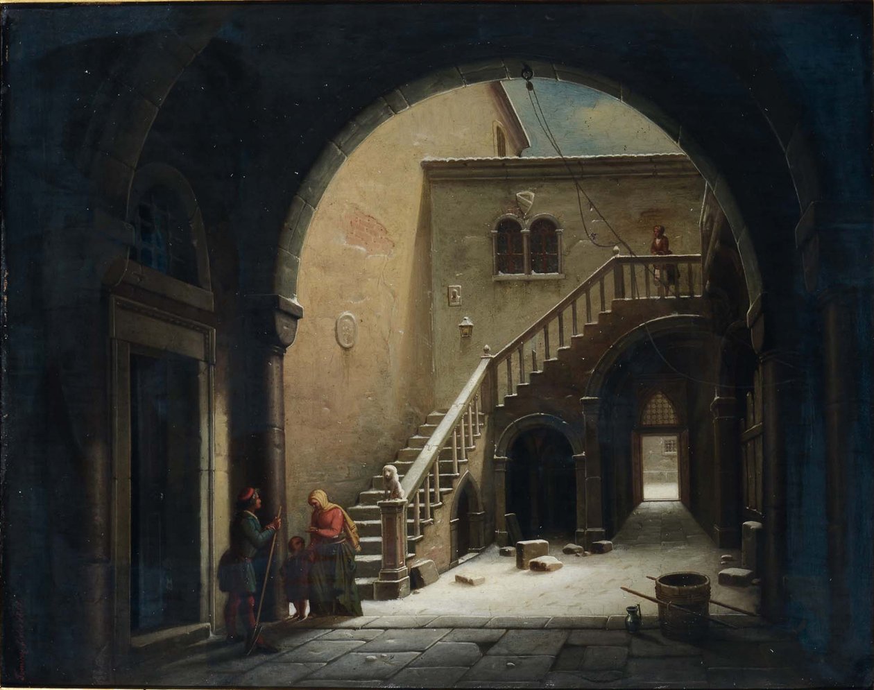 Scene of the yard by Alfredo Tominz