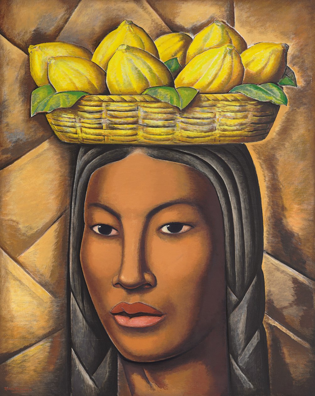 Hindistan, c.1936 (tuval üzerine yağlı boya) by Alfredo Ramos Martinez