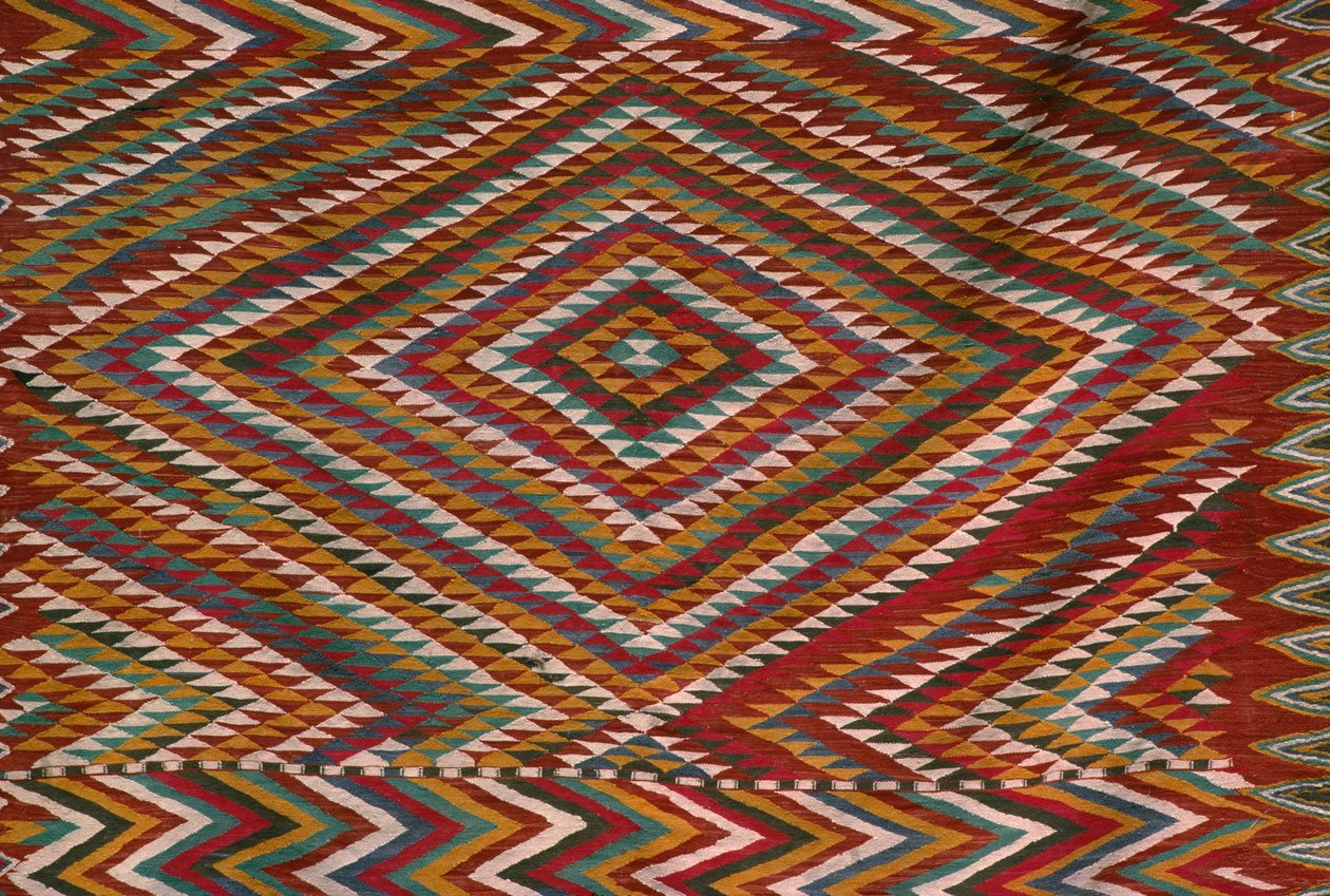 Mzab vadisinden halı, detay (yün) by Algerian School